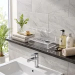 Glassy Premium Acrylic Toothbrush & Toothpaste Stand (4 Slots)