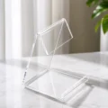 Glassy Premium Clear Acrylic Mobile Stand – Signature Raised Support Lip Design for Desk & Table - Image 4