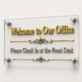 Glassy Premium Single Acrylic Standoff Sign Holder (11.8" × 7.9" / 7.9" × 11.8") – UV Printed - Image 2