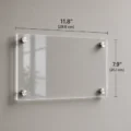 Glassy Premium Single Acrylic Standoff Sign Holder (11.8" × 7.9" / 7.9" × 11.8") – UV Printed - Image 5