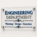 Glassy Premium Single Acrylic Standoff Sign Holder (11.8" × 7.9" / 7.9" × 11.8") – UV Printed - Image 4