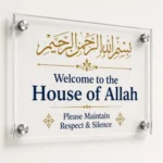 Glassy Premium Double Acrylic Standoff Sign Holder (15.8" × 10" / 10" × 15.8" ) – Replaceable Graphic Insert