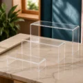 Glassy Premium Acrylic 3-Tier Display Riser – 3-Piece Clear Acrylic Step Display Stand Set - Image 2