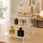 Glassy Premium Acrylic 3-Tier Display Riser – 3-Piece Clear Acrylic Step Display Stand Set