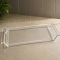 Glassy Premium Clear Acrylic Serving Tray (18″ × 8″ × 1.5″)with Handles – Modern Multipurpose Organizer - Image 4