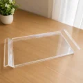 Glassy Premium Clear Acrylic Serving Tray (18″ × 8″ × 1.5″)with Handles – Modern Multipurpose Organizer - Image 3